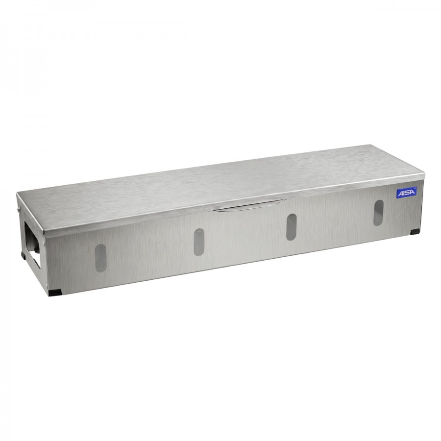 Condimentadora Pizzarola Inox 4 Cubas Acrílico Tampa Reta - Aisa